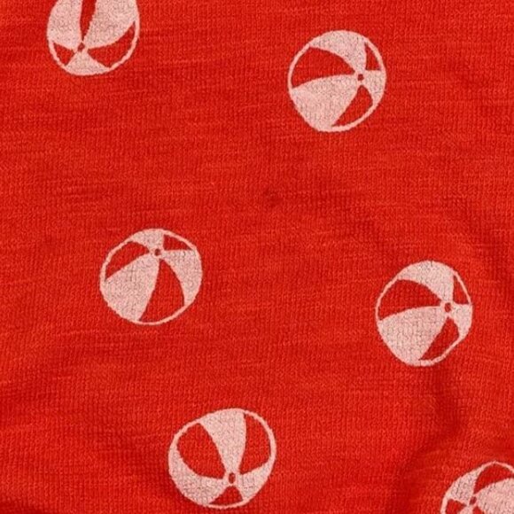 3/$15 Cat & Jack - Unisex Red 3-6M Bodysuit w/Beach Ball Print - Picture 4 of 5